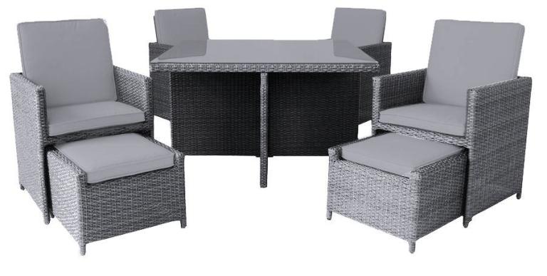 Creative Living Long Beach Set royal grey/grey