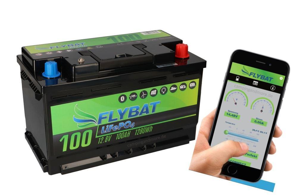 FLYBAT LiFePO4 Lithium Batterie 12V 100Ah