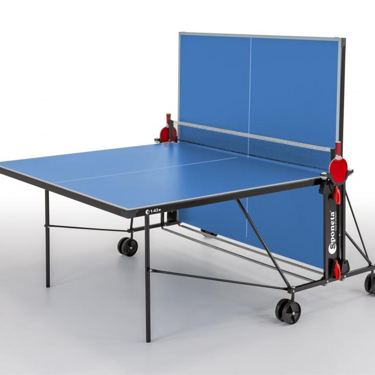 Sponeta Tischtennisplatte blau, wetterfeste Outdoorplatte