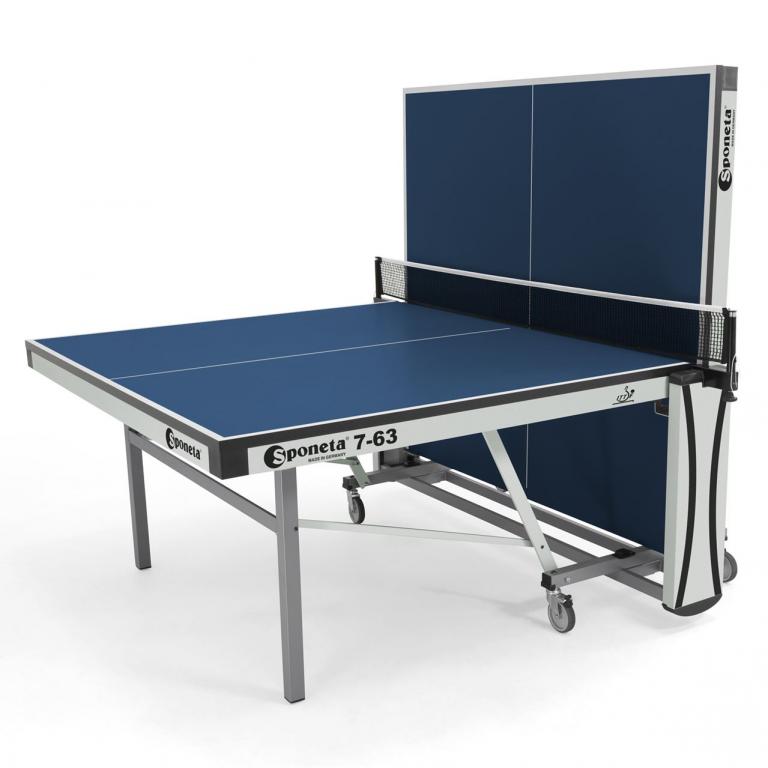 Tischtennisplatte Indoor-Tunierplatte  ITFF zertifiziert blau