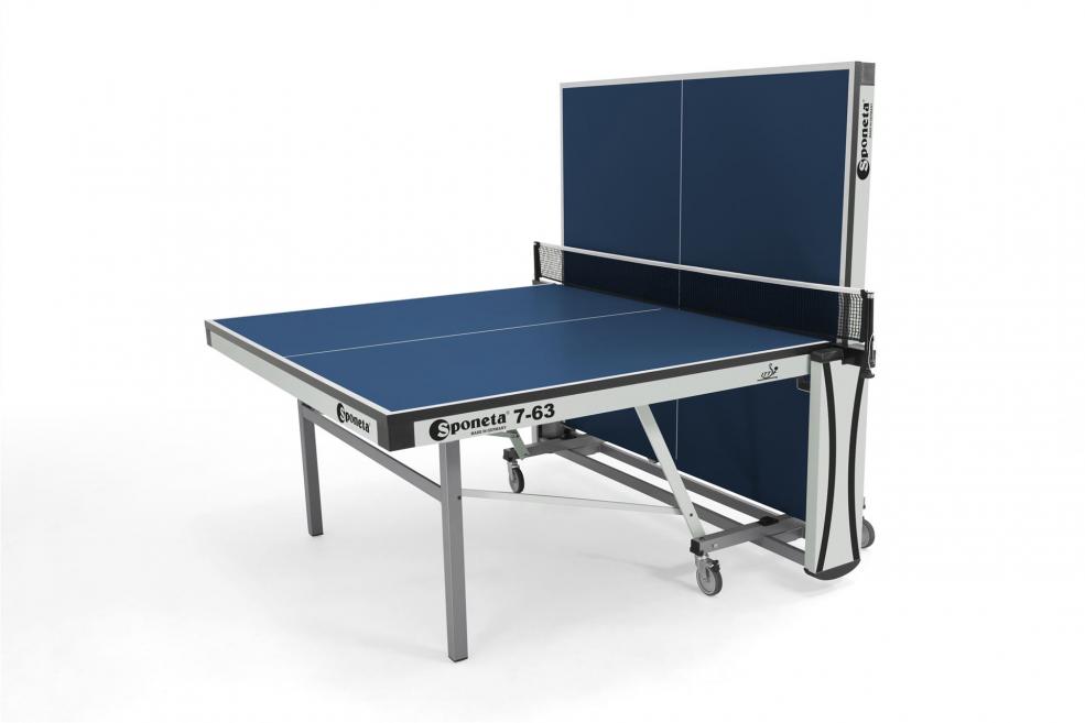 Tischtennisplatte Indoor-Tunierplatte  ITFF zertifiziert blau